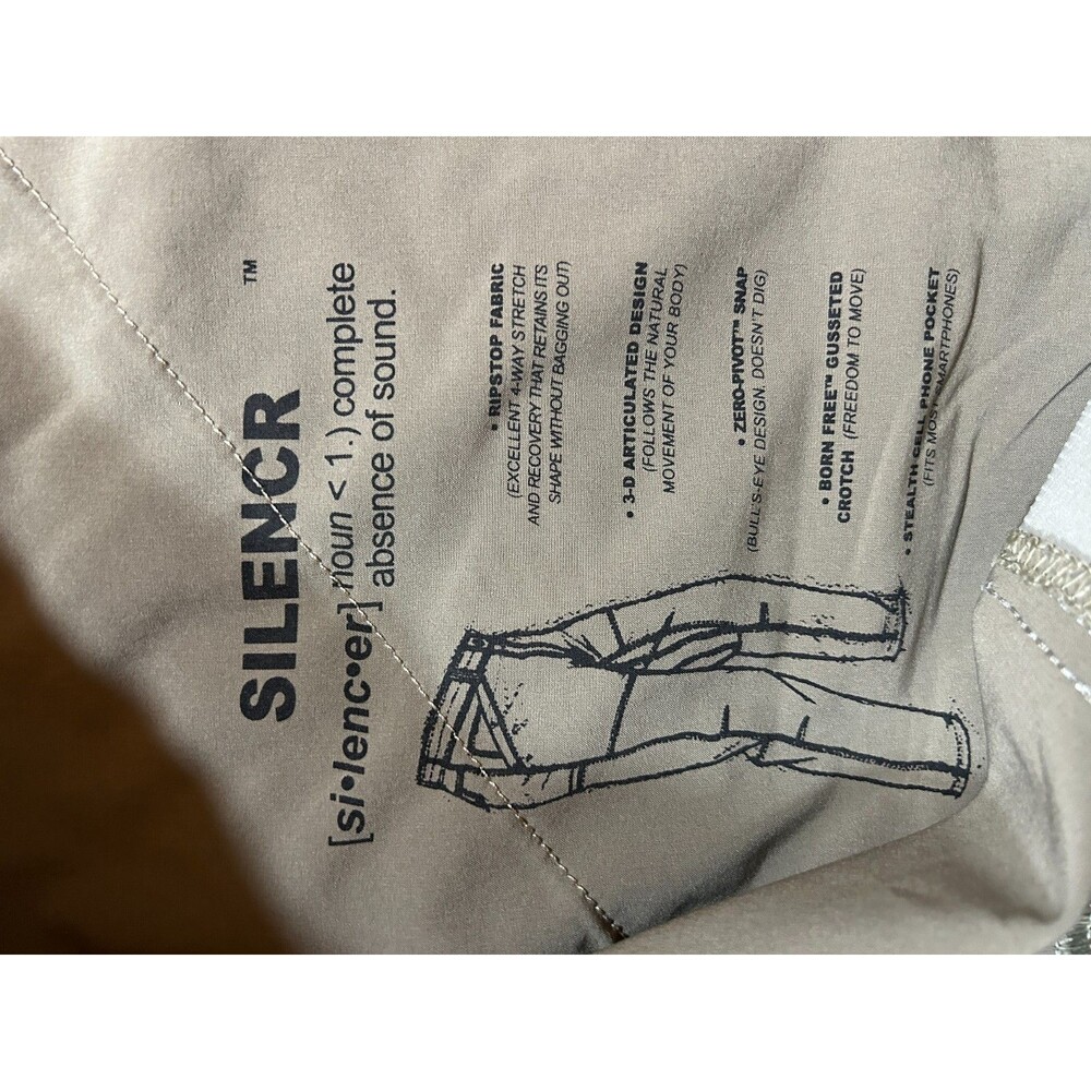 Kuhl Silencr Ripstop Hiking Pants Mens 40x32 Beige Outdoor Gorpcore - Picture 2 of 9